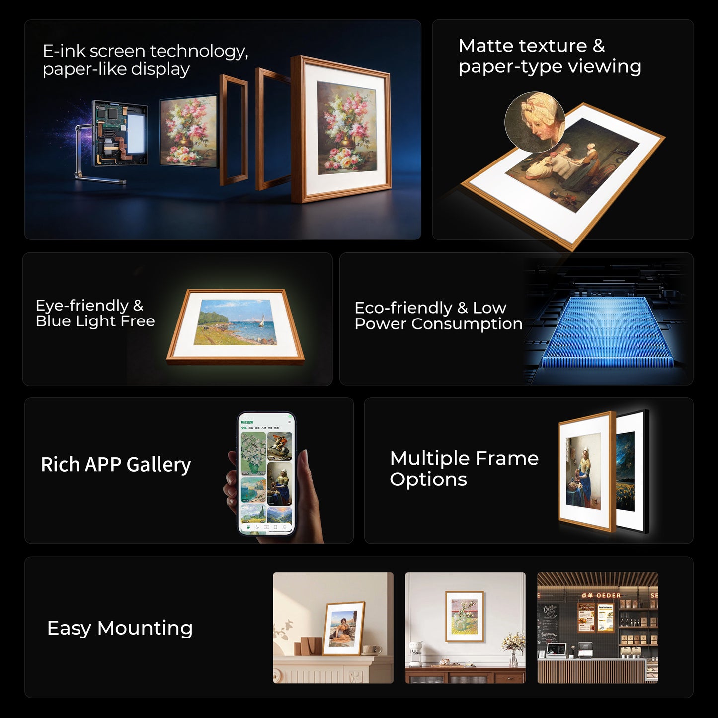 20''ePaper Art Frame